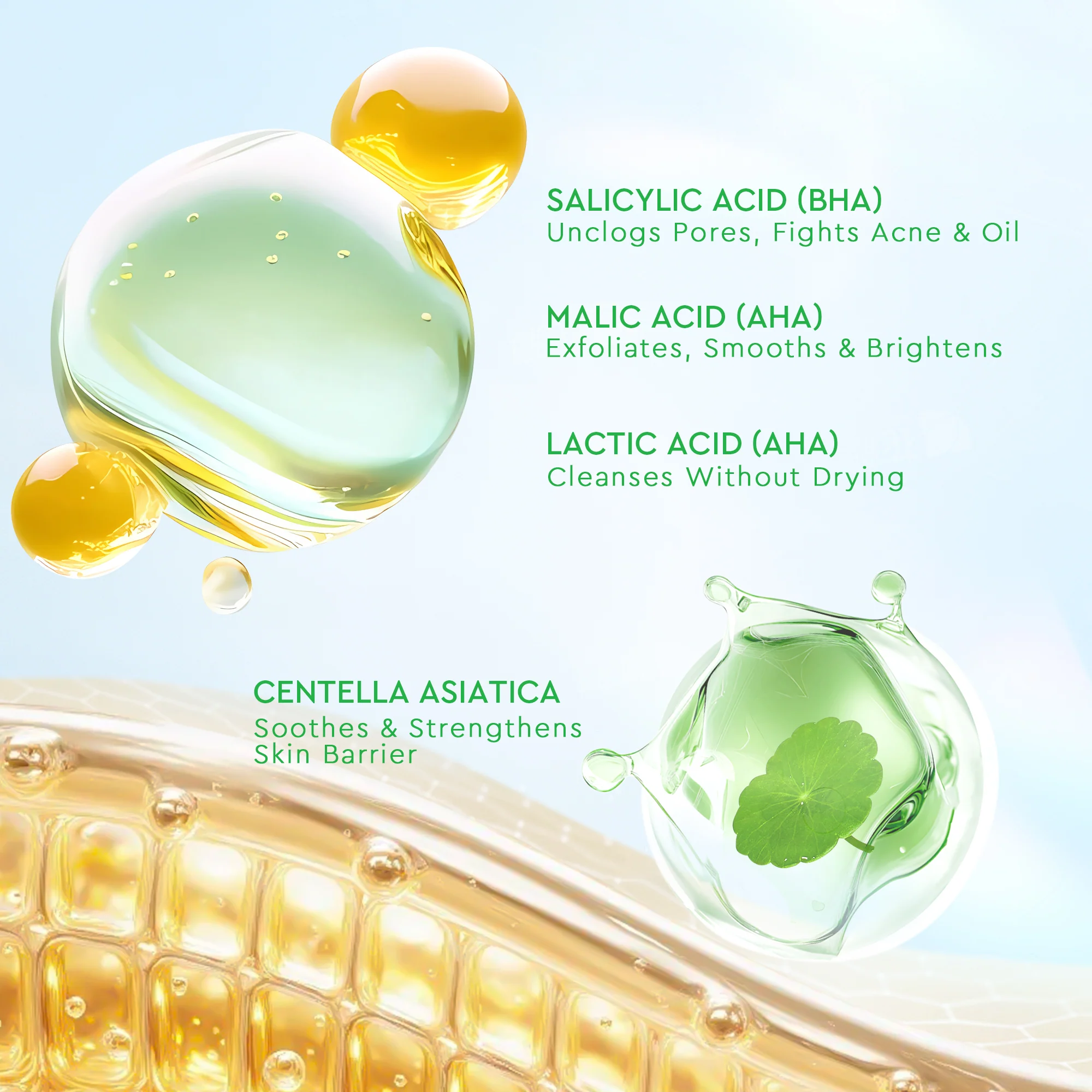 Centella Salicylic Acid Exfoliating Acne Pads - Image 3