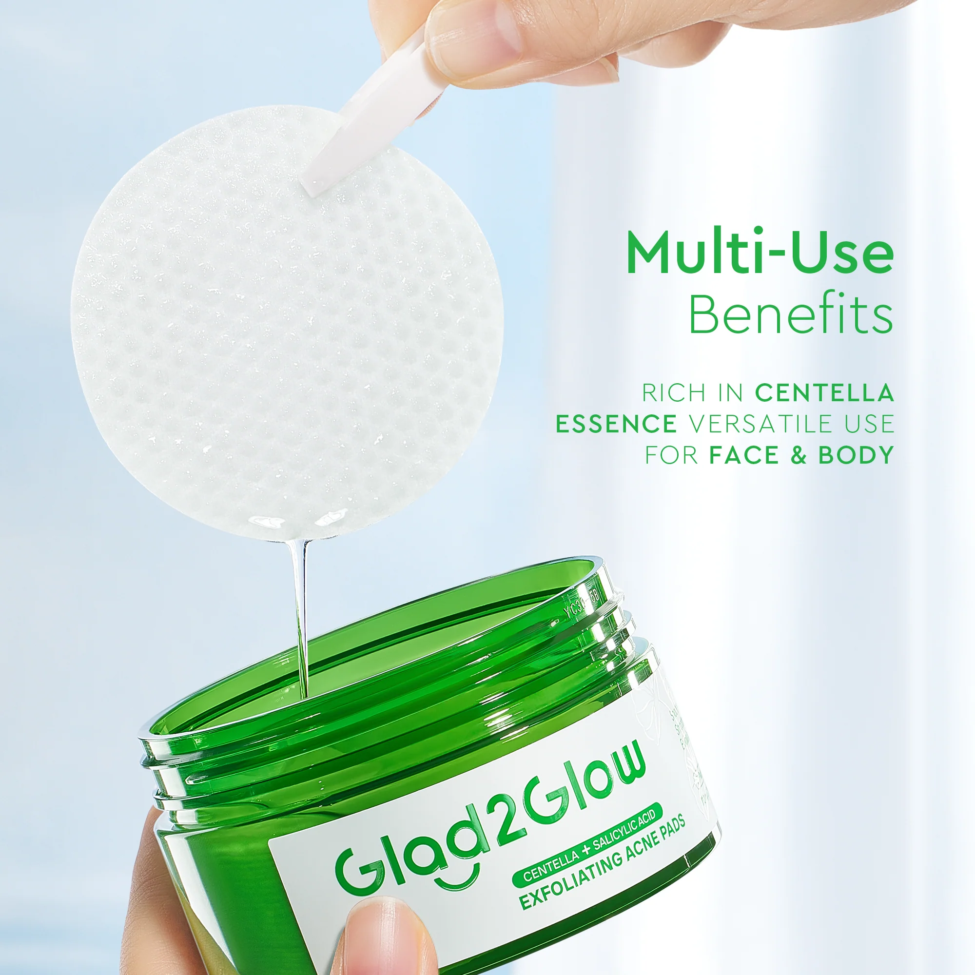 Centella Salicylic Acid Exfoliating Acne Pads - Image 5
