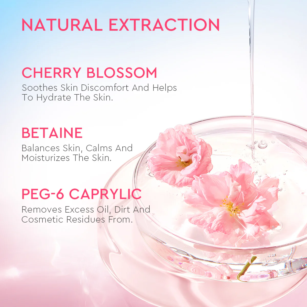 Cherry Blossom Betaine Micellar Water - Image 3
